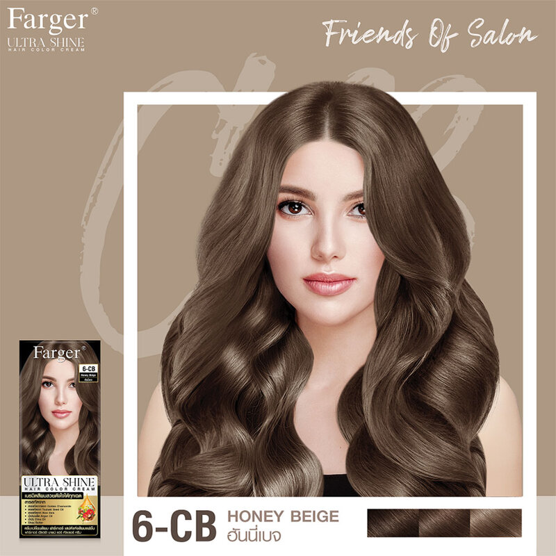 Farger Ultrashine Hair Color Cream 100ml #Honey Beight 6-CB