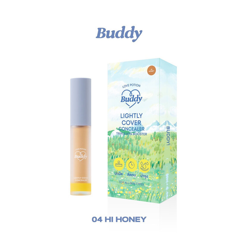LOVE POTION Buddy Lightly Cover Concealer 4.5g #04 Hi Honey