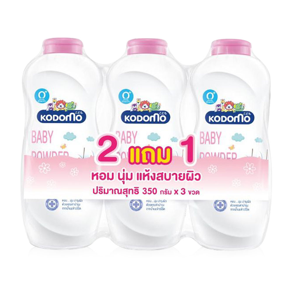 KODOMO Baby Powder Gentle Soft [350g x 3pcs]