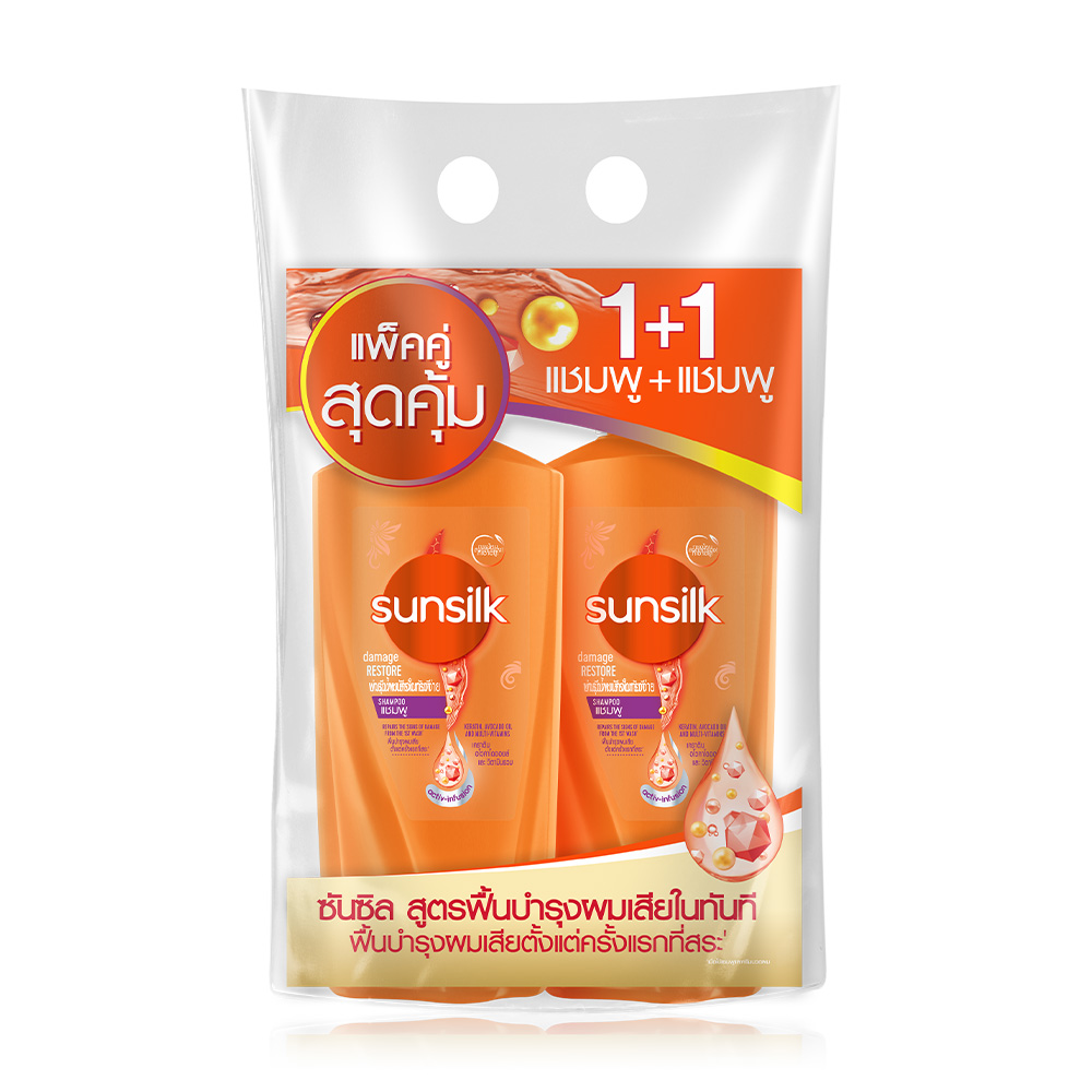 Sunsilk Damage Restore Shampoo [325ml x 2pcs]