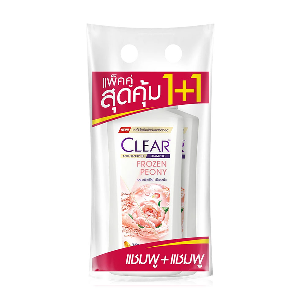 Clear Anti Dandruff Frozen Peony Shampoo [370ml x 2pcs]