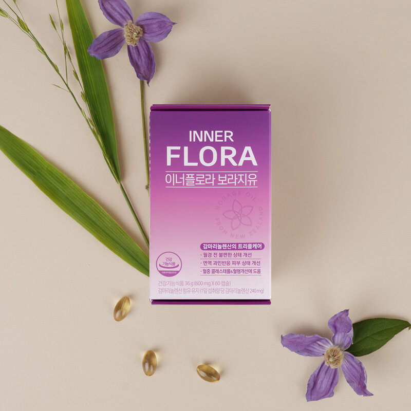 New Origin Inner Flora Borage Oil 60 Capsules ( สินค้าหมดอายุ : 2025.10.22 ) 