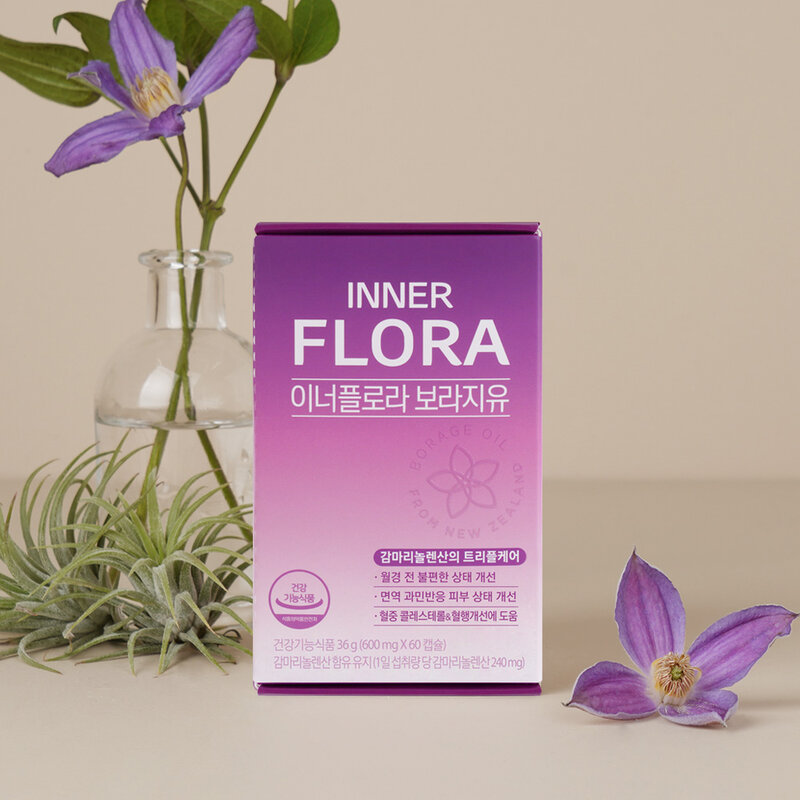 New Origin Inner Flora Borage Oil 60 Capsules ( สินค้าหมดอายุ : 2025.10.22 ) 