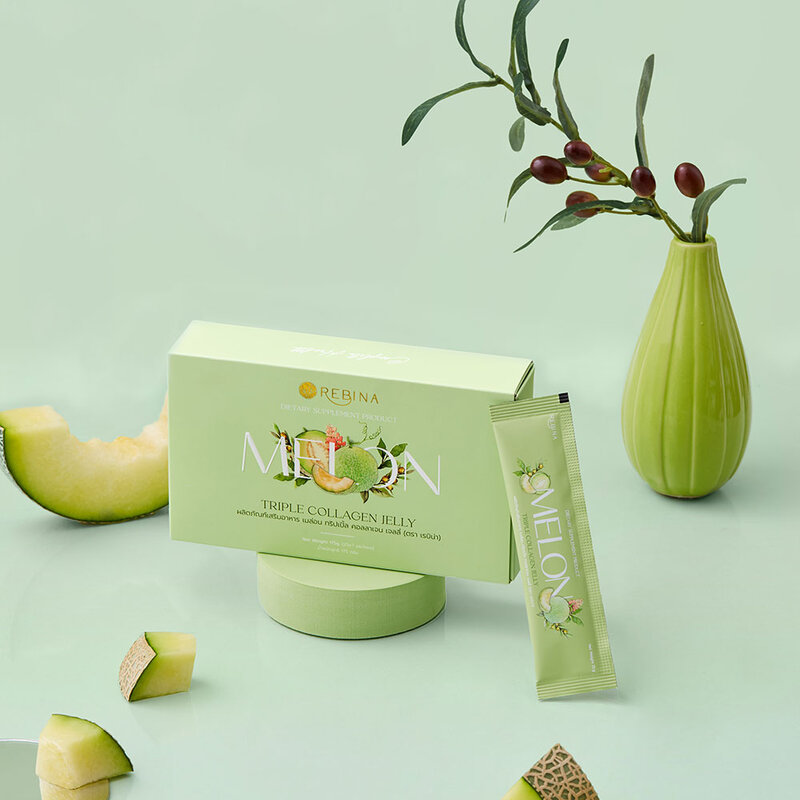 Rebina Melon Triple Collagen Jelly [25g x 7Sachets]