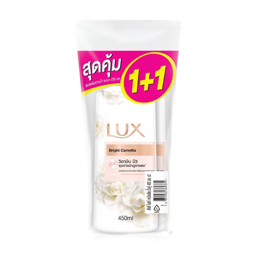Lux Bright Camellia Body Wash [450ml x 2pcs]