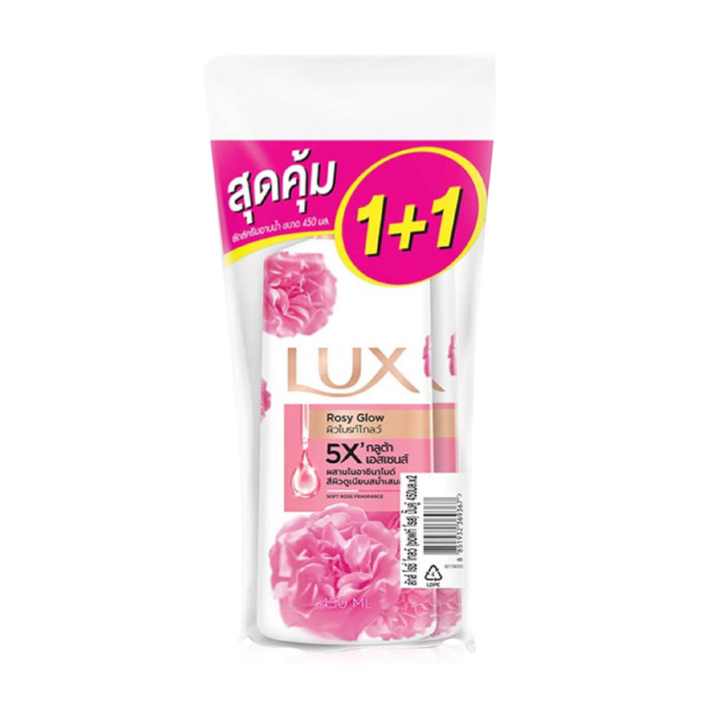 Lux Rosy Glow Body Wash [450ml x 2pcs]