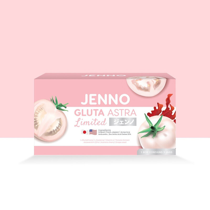 Jenno Gluta Astra Limited Box [30 Capsules x 3pcs] ( สินค้าหมดอายุ : 2026.02.24 ) 