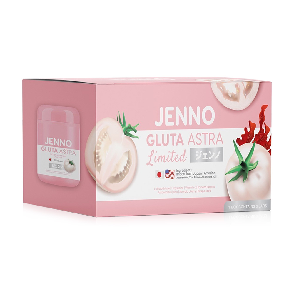 Jenno Gluta Astra Limited Box [30 Capsules x 3pcs] ( สินค้าหมดอายุ : 2026.02.24 ) 