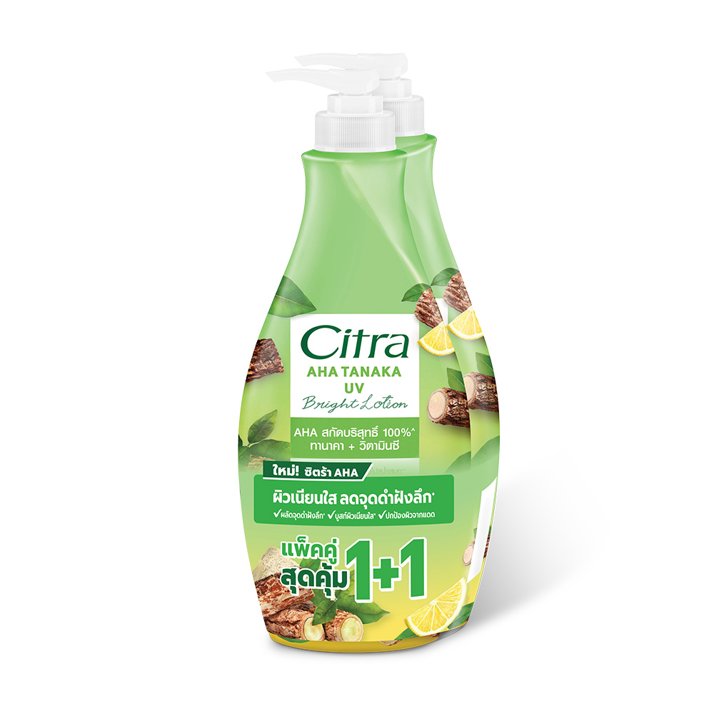 Citra AHA Tanaka UV Bright Lotion [300ml x 2pcs]