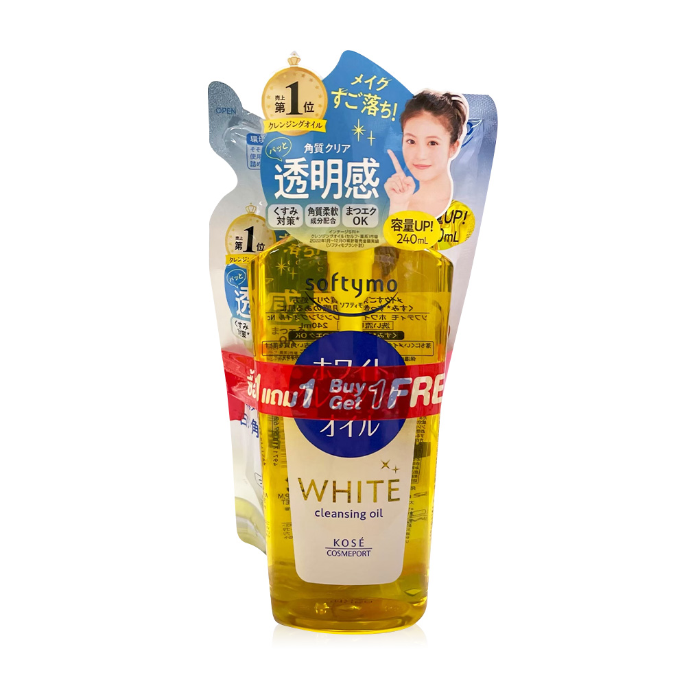 SOFTYMO White Cleansing Oil Special Set [240ml + Refill 210ml]
