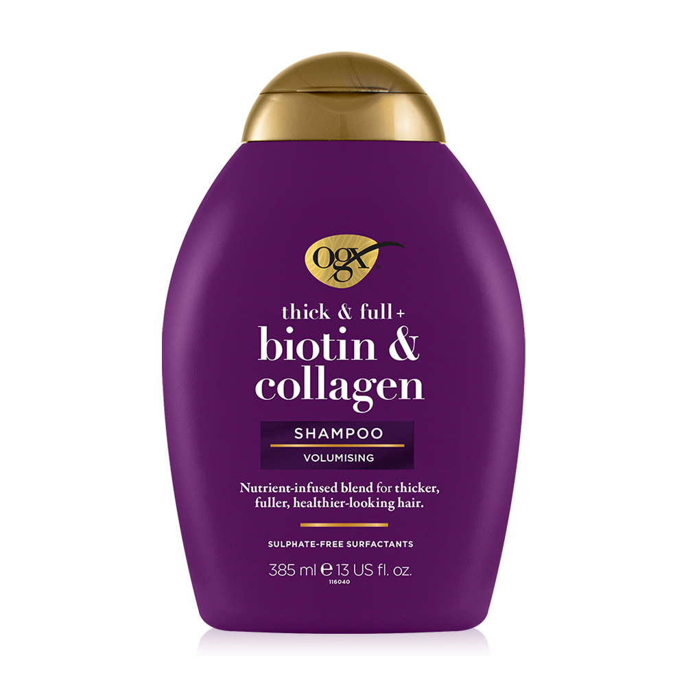OGX Thick and Full Biotin Collagen Shampoo Volumising 385ml