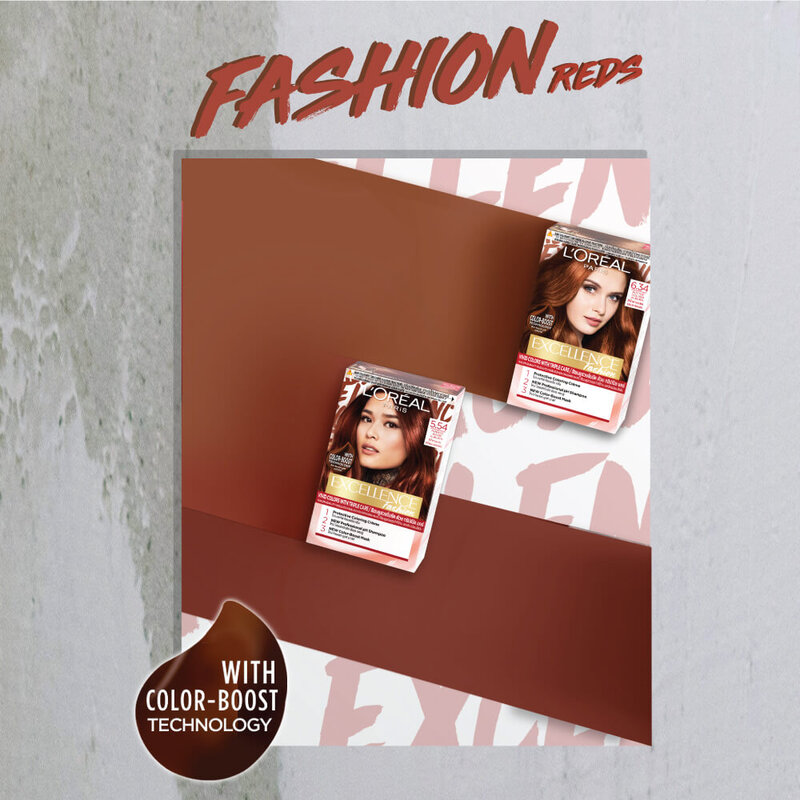Loreal Paris Excellence Fashion 172g #5.54 Intense Warm Auburn