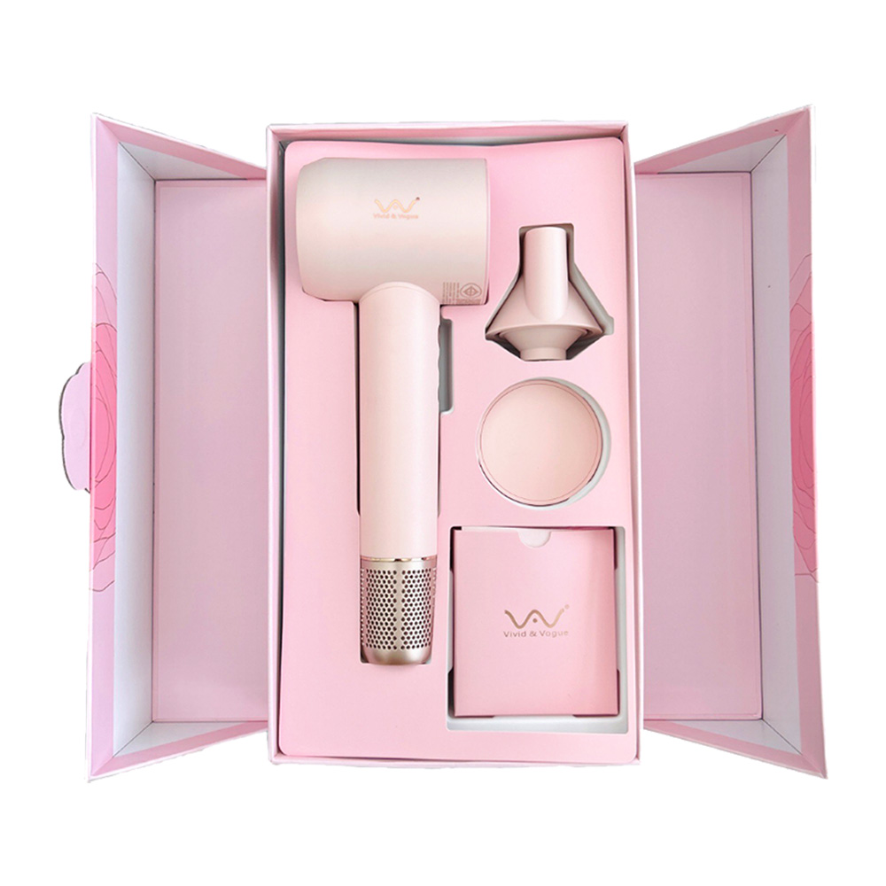 Vivid&Vogue High Speed Hair Dryer 120000rpm #RCY-92 Luxury Pink Set