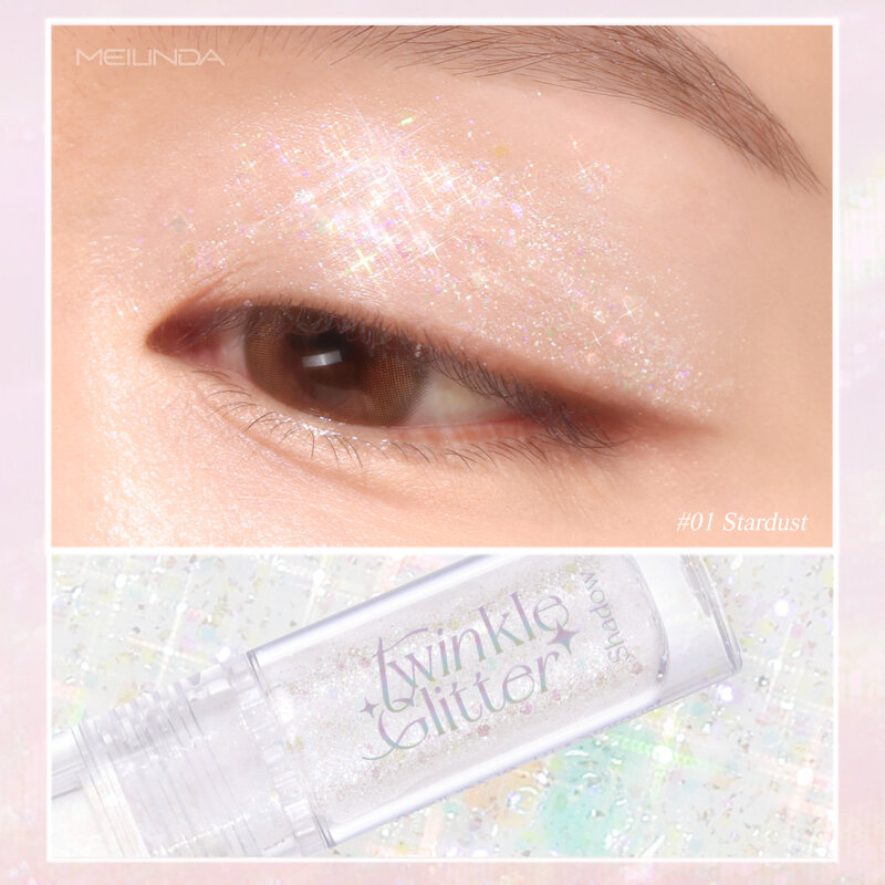 Mei Linda Twinkle Glitter Shadow 2.5ml #01 Stardust
