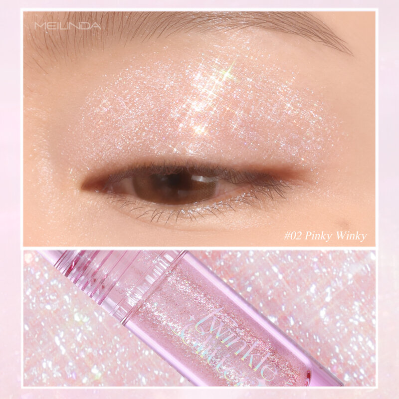 Mei Linda Twinkle Glitter Shadow 2.5ml #02 Pinky Winky