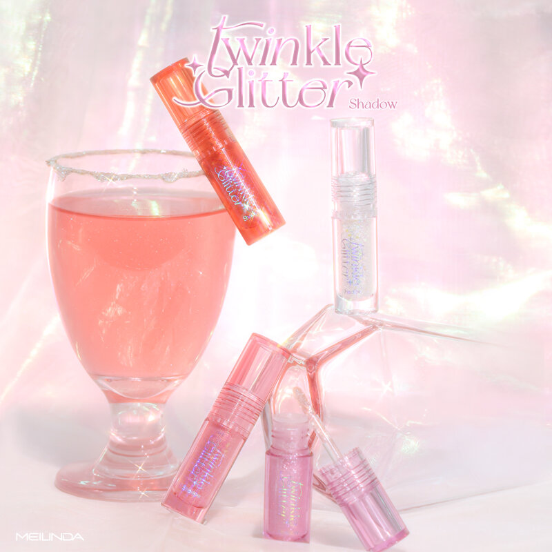 Mei Linda Twinkle Glitter Shadow 2.5ml #03 Candy Coral