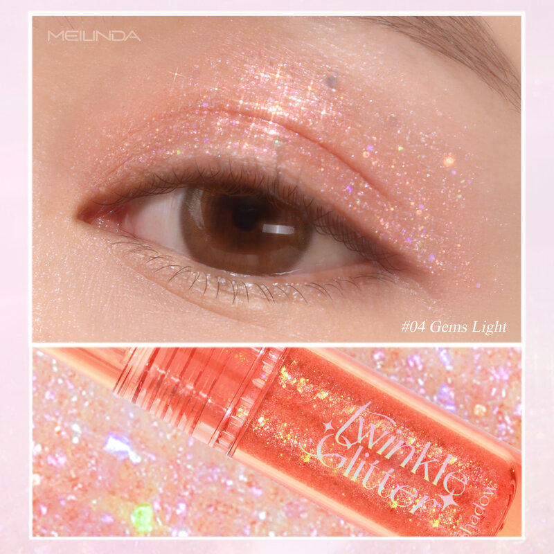 Mei Linda Twinkle Glitter Shadow 2.5ml #04 Gems Light