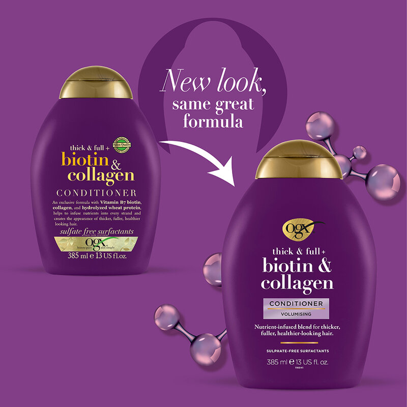 OGX Thick & Full Biotin Collagen Conditioner Volumising 385ml