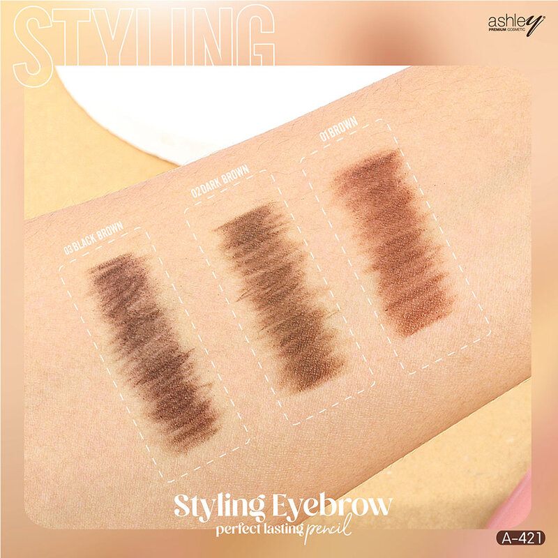 Ashley Styling Eyebrow Pencil 11g #02 Dark Brown