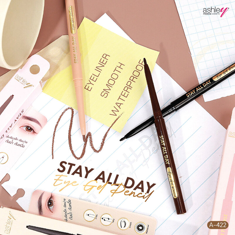 Ashley Eye Gel Pencil 0.15g #01 Black