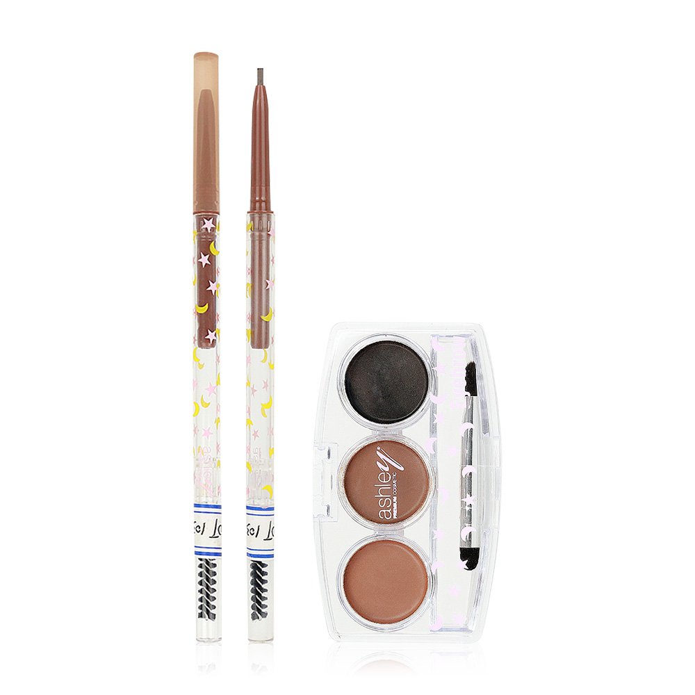 Ashley Eyebrow Kit [0.1g + 6g] #01 Brown