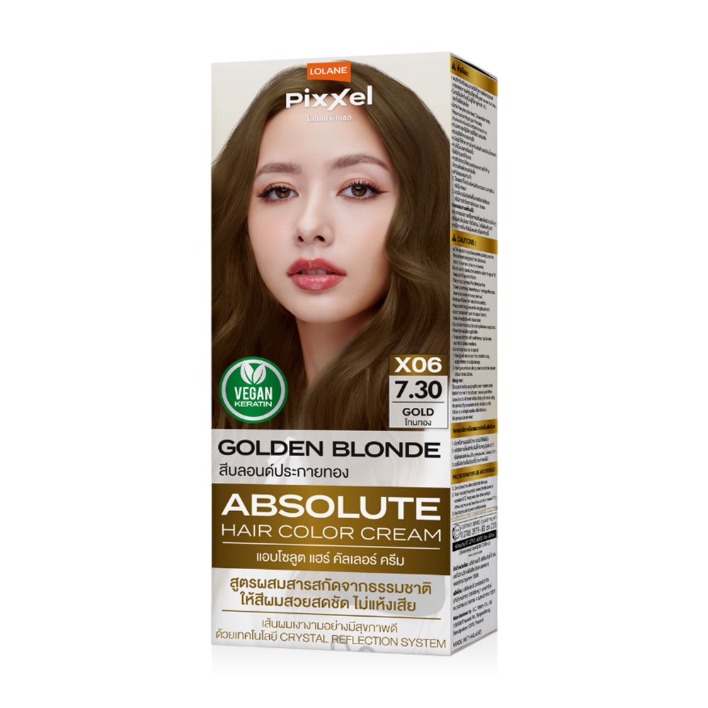 Lolane Pixxel Absolute Hair Color Cream 90g #X6 Golden Blonde 7.30