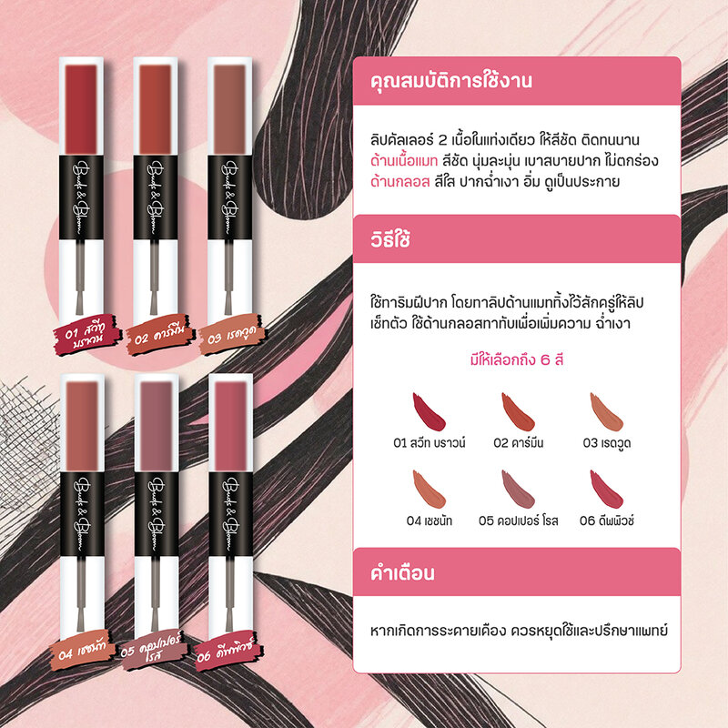 Mongrang Buds And Bloom Lip Color 3g #01 Sweet Brown