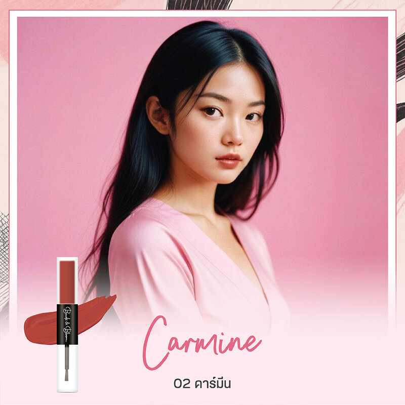 Mongrang Buds And Bloom Lip Color 3g #02 Carmine
