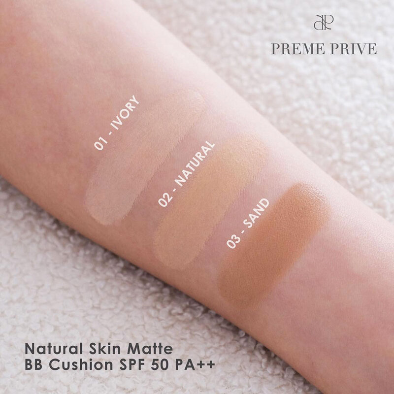 PREME PRIVE Natural Skin Matte BB Cushion SPF50 PA++ 15g #02 Natural