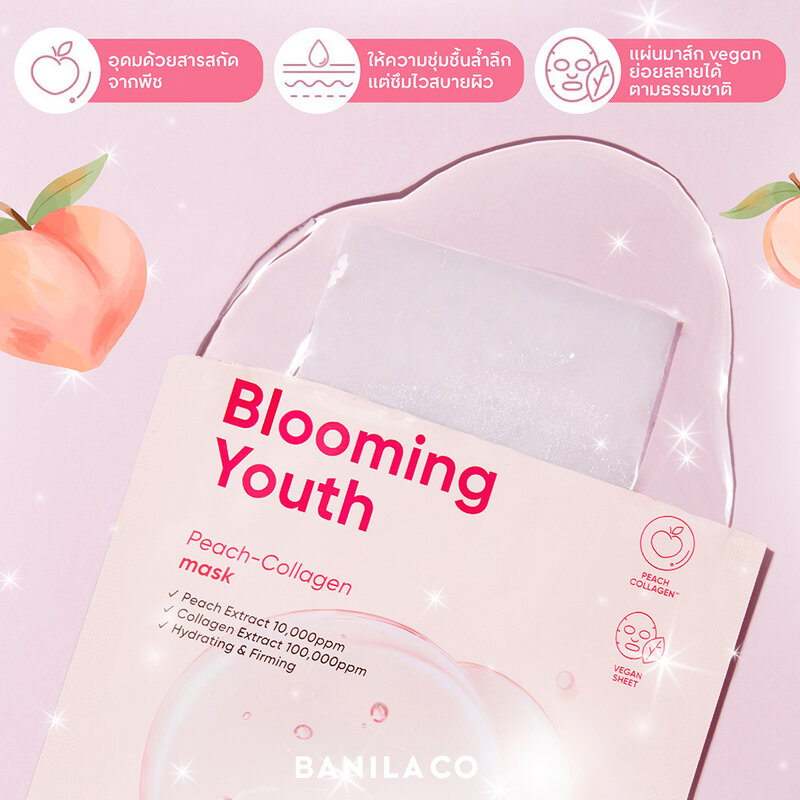 Banila Co Blooming Youth Peach Collagen Mask 20g