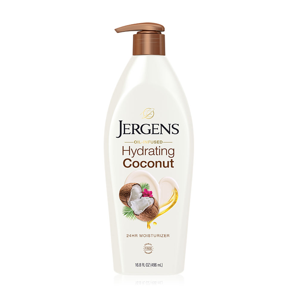 Jergens Oil-Infused Hydrating Coconut 24-Hour Moisturizer 496ml