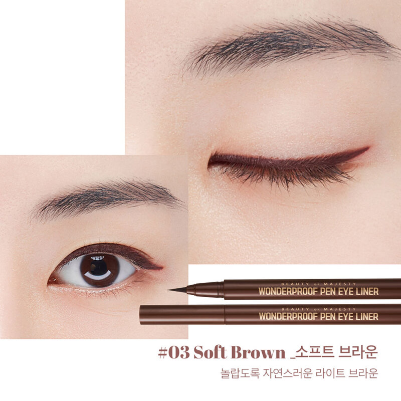 BOM Wonderproof Pen Eyeliner 0.5g #03 Soft Brown