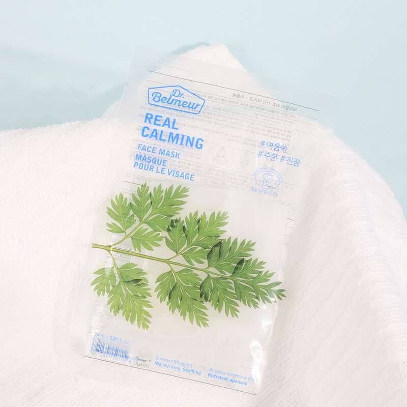 The Face Shop Dr.Belmeur Real Calming Face Mask Summer Mugwort 24ml