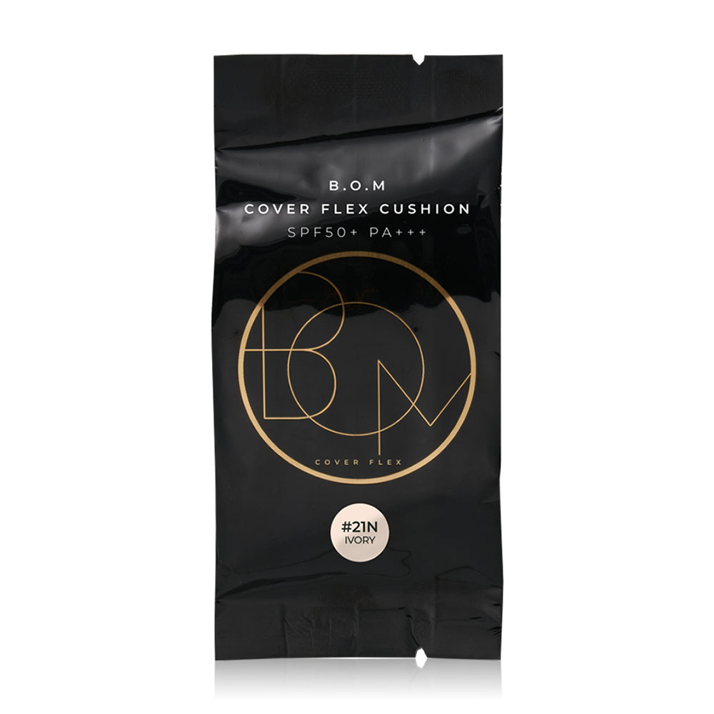 BOM Cover Flex Cushion SPF50+ PA+++ 15g Refill #21N Ivory