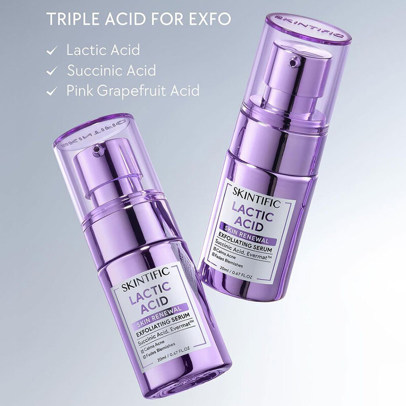 SKINTIFIC Lactic Acid Skin Renewal Exfoliating Serum 20ml