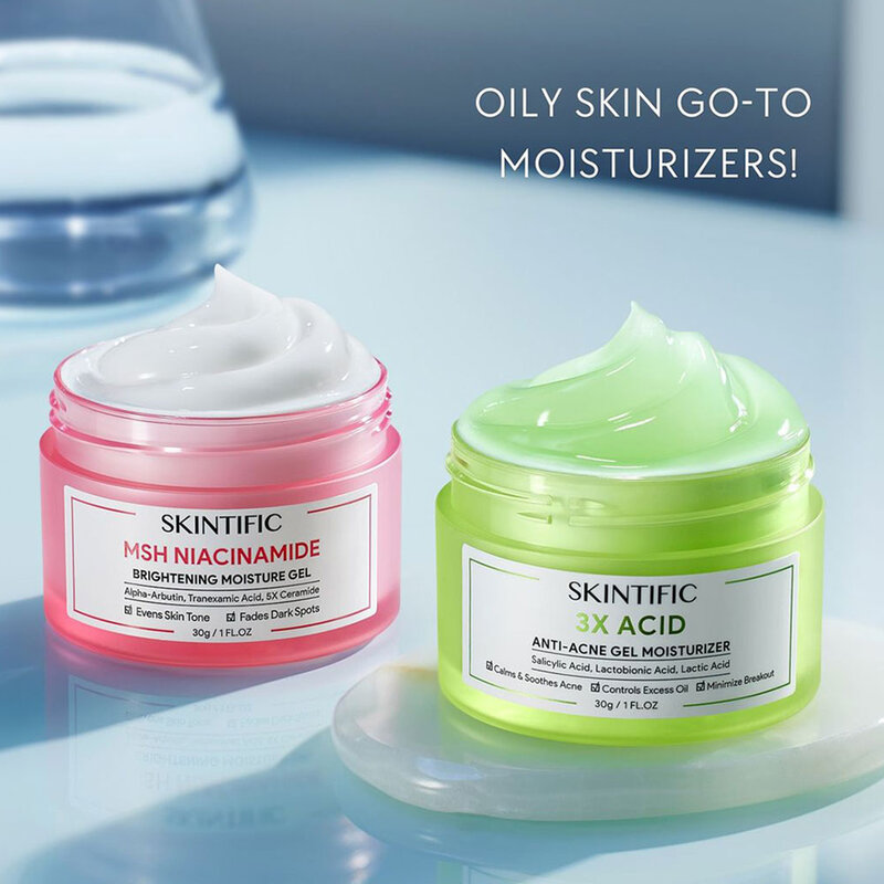 SKINTIFIC 3X Acid Anti-Acne Gel Moisturizer 30g