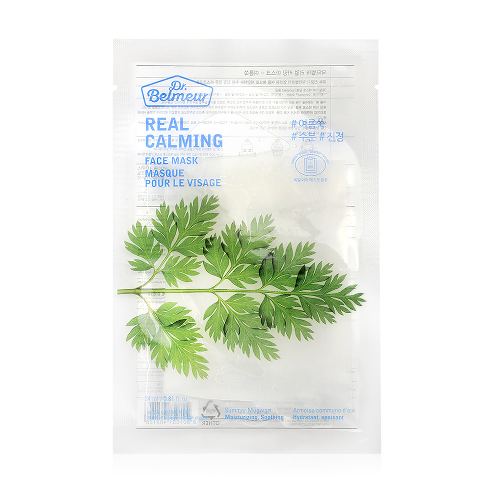 The Face Shop Dr.Belmeur Real Calming Face Mask Summer Mugwort 24ml