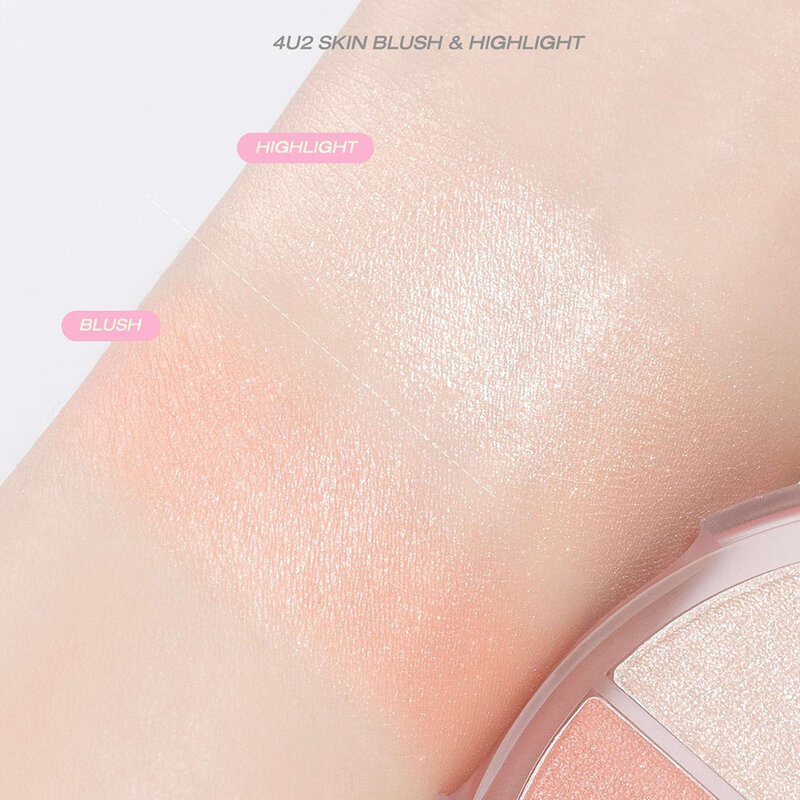 4U2 Skin Blush & Highlight Duo Cream 12g