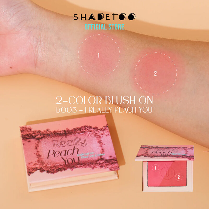 ShadeToo 2 Color Blush On Edition 6.3g #B003 I Really Peach You
