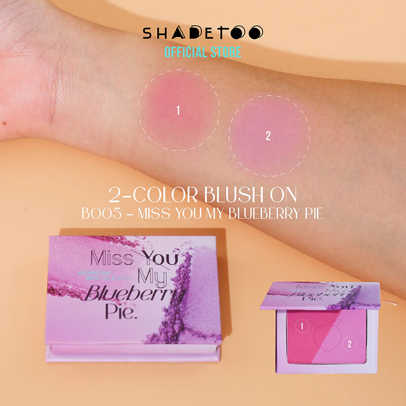 ShadeToo 2 Color Blush On Edition 6.3g #B005 Miss You My Blueberry Pie