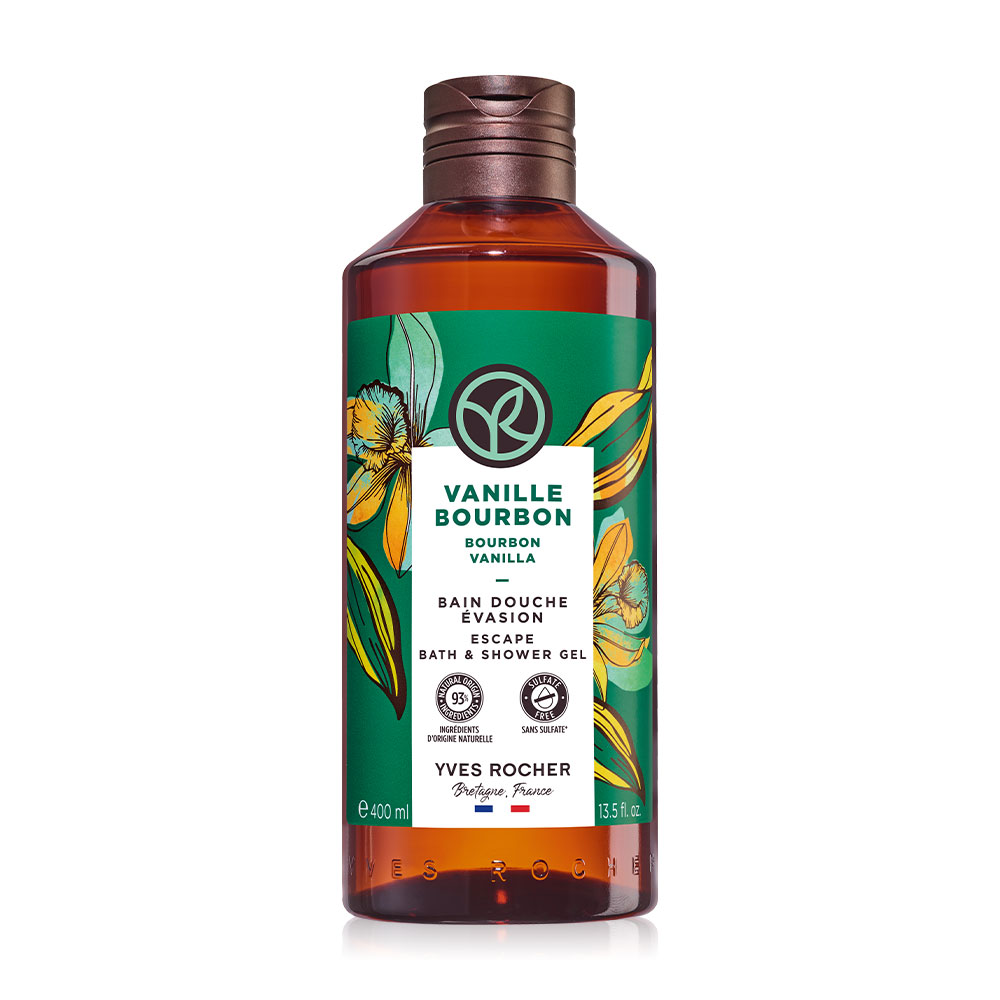 Yves Rocher Bourbon Vanilla Escape Bath & Shower Gel 400ml