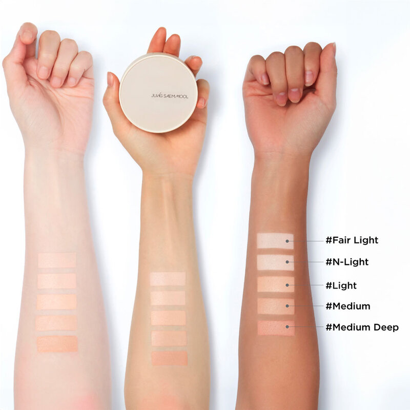 Jung Saem Mool Skin Nuder Cover Layer Cushion SPF50+ PA+++ 14g + Refill 14g #N-Light
