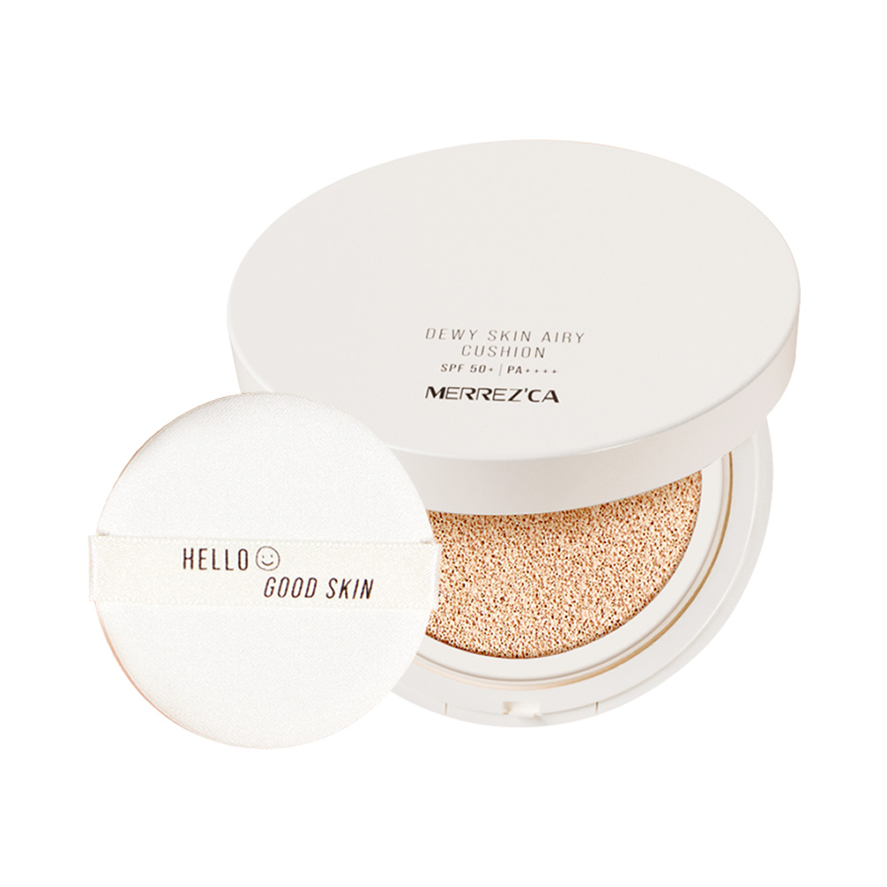 Merrezca Dewy Skin Airy Cushion SPF50+ PA++++ 15g #Light Nude