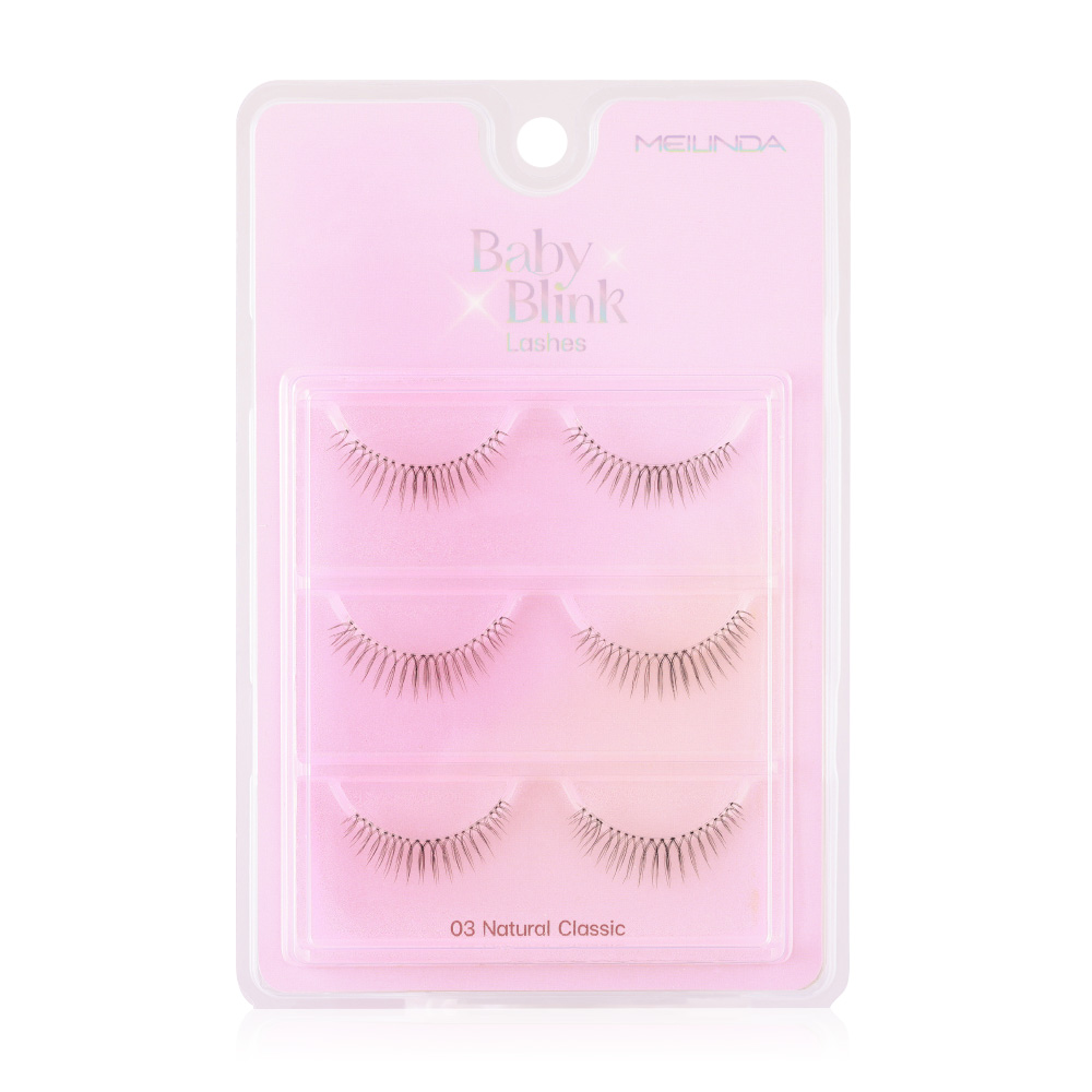 Mei Linda Baby Blink Lashes 3 Pairs #03 Natural Classic