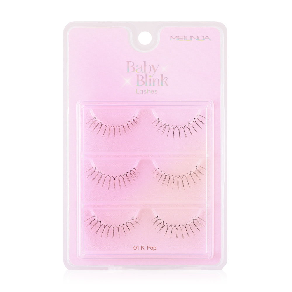 Mei Linda Baby Blink Lashes 3 Pairs #01 K-Pop