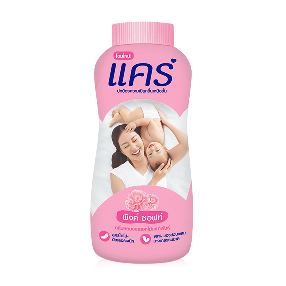 Care Talcum Powder 160g #Pink Soft