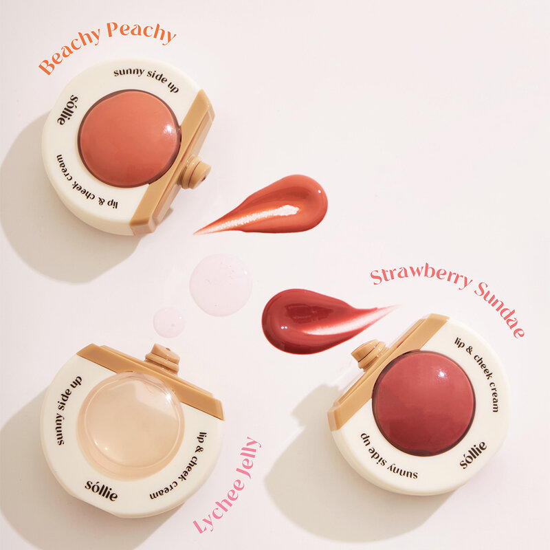 Sóllie Sunny Side Up Lip And Cheek Cream 10g #Lychee Jelly Color