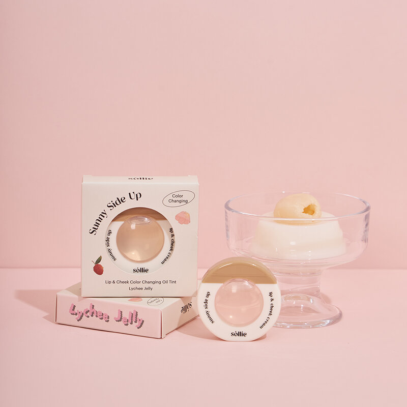 Sóllie Sunny Side Up Lip And Cheek Cream 10g #Lychee Jelly Color