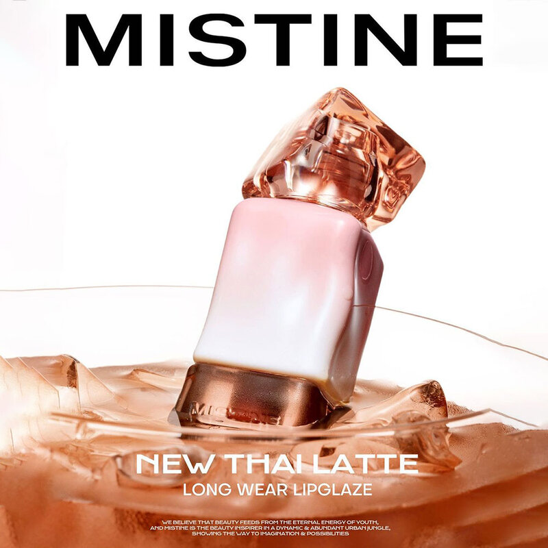 MISTINE Thai Latte Long Wear Lip Glaze 2.9g #G02 Coral Ice Drop
