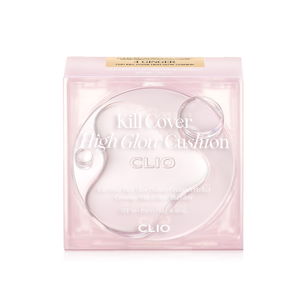 CLIO Kill Cover High Glow Cushion SPF50+ PA++++ 14g + Refill 14g #4 Ginger